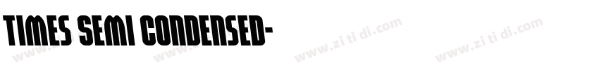 Times Semi Condensed字体转换